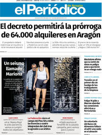 Portada El Periódico Aragón 2026-10-01
