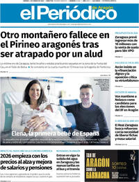 Portada El Periódico Aragón 2026-01-02