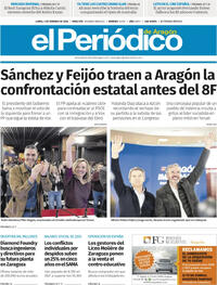 Portada El Periódico Aragón 2026-02-02