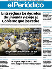 Portada El Periódico Aragón 2026-10-02