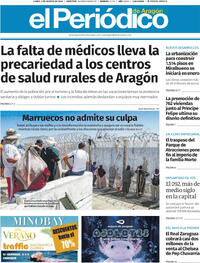 Portada El Periódico Aragón 2026-08-03