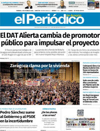 Portada El Periódico Aragón 2026-10-04