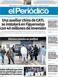Portada El Periódico Aragón 2026-02-06