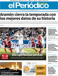 Portada El Periódico Aragón 2026-04-06