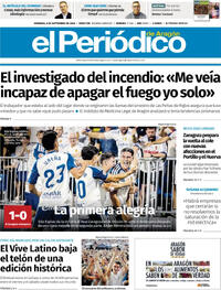 Portada periódico El Periódico Aragón