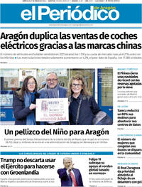 Portada El Periódico Aragón 2026-01-07