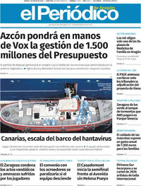 Portada El Periódico Aragón 2026-05-07