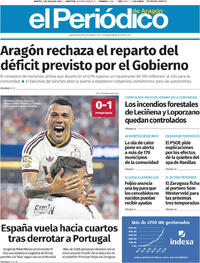 Portada El Periódico Aragón 2026-07-07