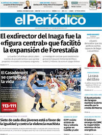 Portada El Periódico Aragón 2026-03-08