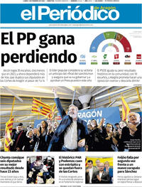 Portada El Periódico Aragón 2026-02-09