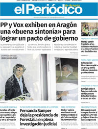 Portada El Periódico Aragón 2026-04-09