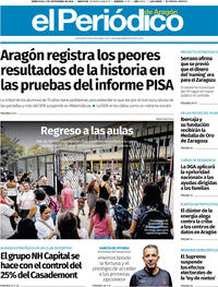 Portada El Periódico Aragón 2026-09-09