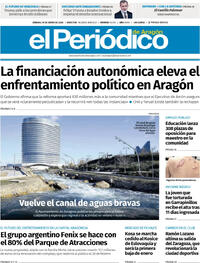 Portada El Periódico Aragón 2026-01-10
