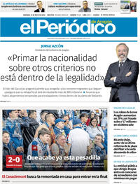 Portada El Periódico Aragón 2026-05-10