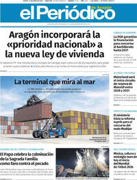 Portada El Periódico Aragón 2026-06-11
