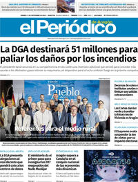 Portada El Periódico Aragón 2026-09-11