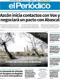 Portada El Periódico Aragón 2026-02-12