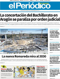 Portada El Periódico Aragón 2026-06-12