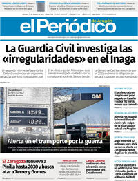 Portada El Periódico Aragón 2026-03-13