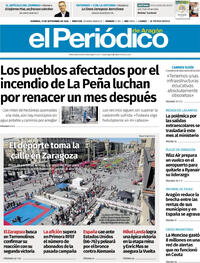 Portada El Periódico Aragón 2026-09-13