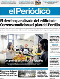 Portada El Periódico Aragón 2026-02-14
