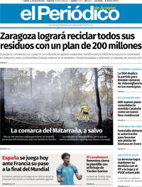 Portada El Periódico Aragón 2026-07-14