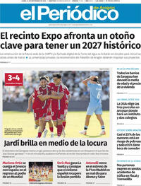 Portada El Periódico Aragón 2026-09-14