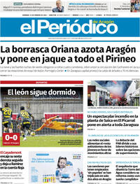 Portada El Periódico Aragón 2026-02-15