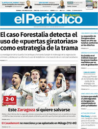 Portada El Periódico Aragón 2026-03-15