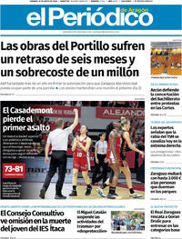 Portada El Periódico Aragón 2026-05-15