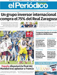 Portada El Periódico Aragón 2026-07-15