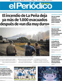 Portada El Periódico Aragón 2026-08-15