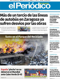 Portada El Periódico Aragón 2026-06-16