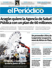 Portada El Periódico Aragón 2026-01-17