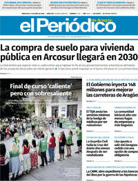 Portada El Periódico Aragón 2026-06-17