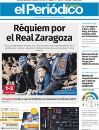 Portada El Periódico Aragón 2026-05-18