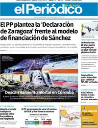 Portada El Periódico Aragón 2026-01-19