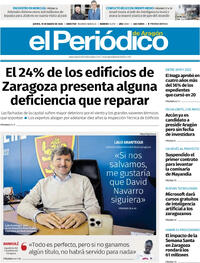Portada El Periódico Aragón 2026-03-19