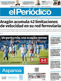 Portada El Periódico Aragón 2026-04-19