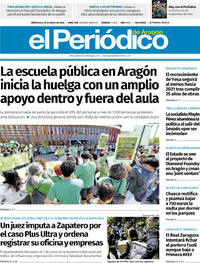 Portada El Periódico Aragón 2026-05-20