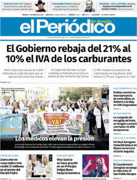 Portada El Periódico Aragón 2026-03-21