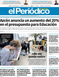 Portada periódico El Periódico Aragón