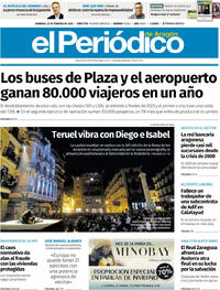 Portada El Periódico Aragón 2026-02-22