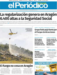 Portada El Periódico Aragón 2026-07-22