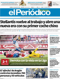 Portada El Periódico Aragón 2026-08-23