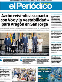 Portada El Periódico Aragón 2026-04-24