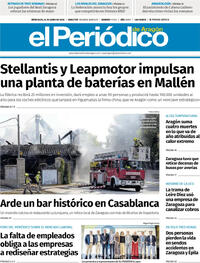 Portada El Periódico Aragón 2026-06-24