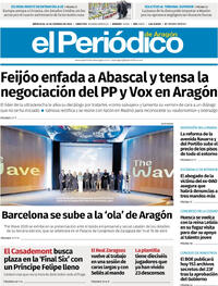 Portada El Periódico Aragón 2026-02-25