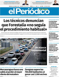 Portada El Periódico Aragón 2026-03-25