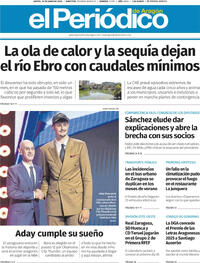 Portada El Periódico Aragón 2026-06-25